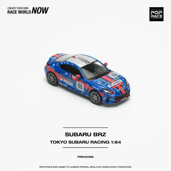 Pop Race - Subaru BRZ - Tokyo Subaru Racing - Top CollectiblesDiecastPop Race