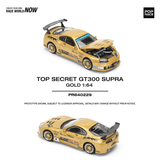 Pop Race - Top Secret GT300 Supra - Gold - Top CollectiblesDiecastPop Race