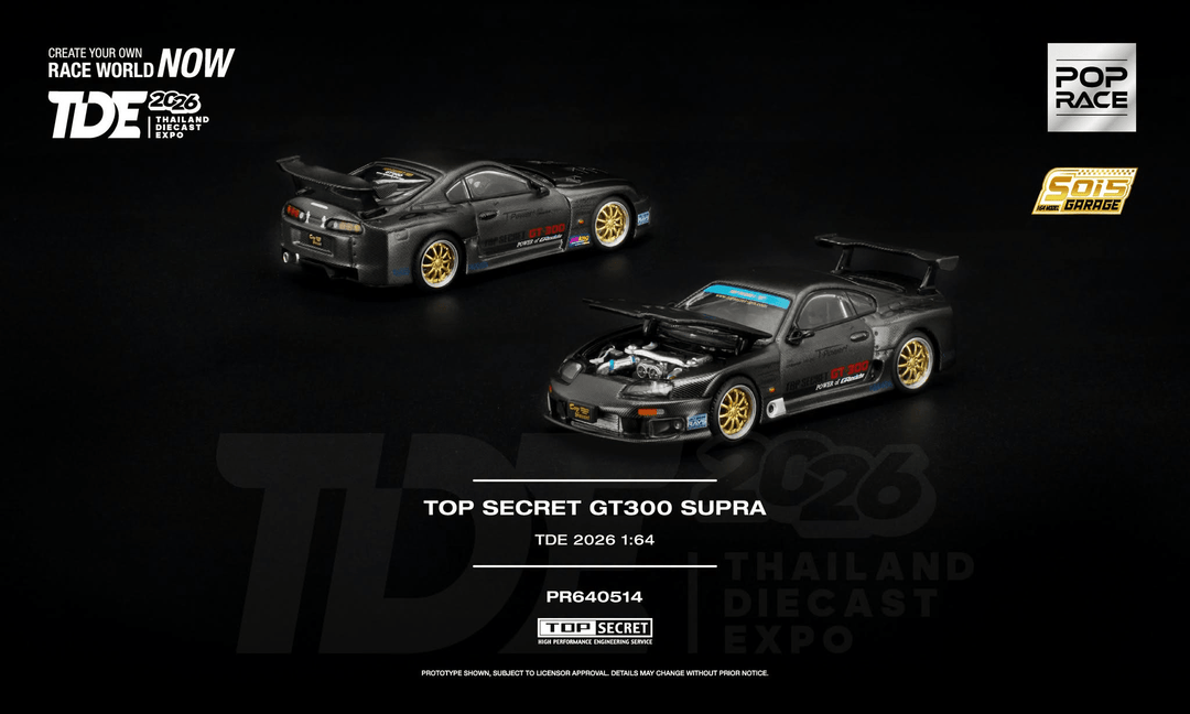 Pop Race - Top Secret GT300 Supra *Thailand Diecast Expo 2026 Exclusive* - Top CollectiblesDiecastPop Race