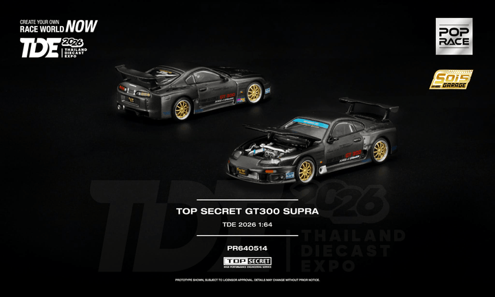 Pop Race - Top Secret GT300 Supra *Thailand Diecast Expo 2026 Exclusive* - Top CollectiblesDiecastPop Race