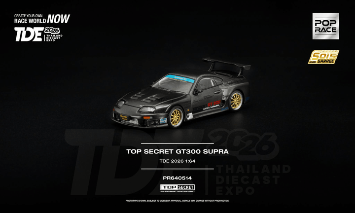 Pop Race - Top Secret GT300 Supra *Thailand Diecast Expo 2026 Exclusive* - Top CollectiblesDiecastPop Race