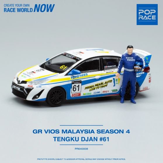 Pop Race - Toyota GR Vios *MDX Exclusive* - Top CollectiblesDiecastPop Race