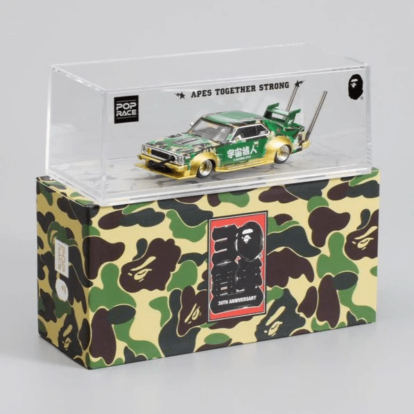 Pop Race x BAPE - Skyline C210 "Bosozoku Style" - Top CollectiblesDiecastPop Race