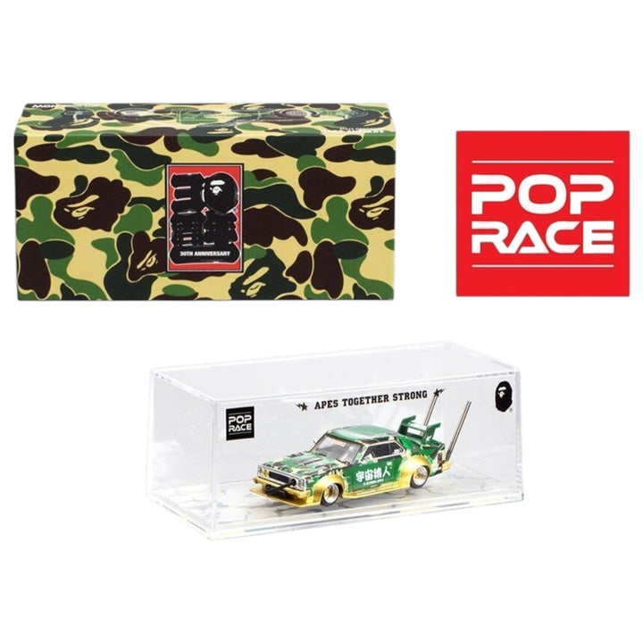 Pop Race x BAPE - Skyline C210 "Bosozoku Style" - Top CollectiblesDiecastPop Race