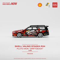 Pop Race x Tiny - Shell Valino Stagea R34 - Pluto Mok "Driftagea34" *Hong Kong Toy Car Salon 2023* - Top CollectiblesDiecastPop Race