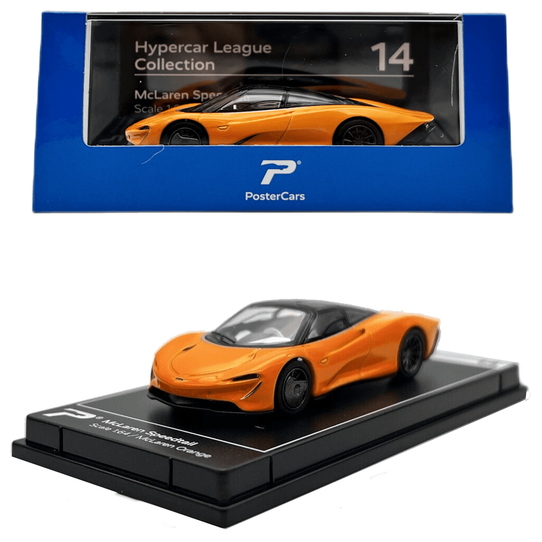 PosterCars - McLaren Speedtail - 2023 Hypercar League Collection - Top CollectiblesDiecastPosterCars