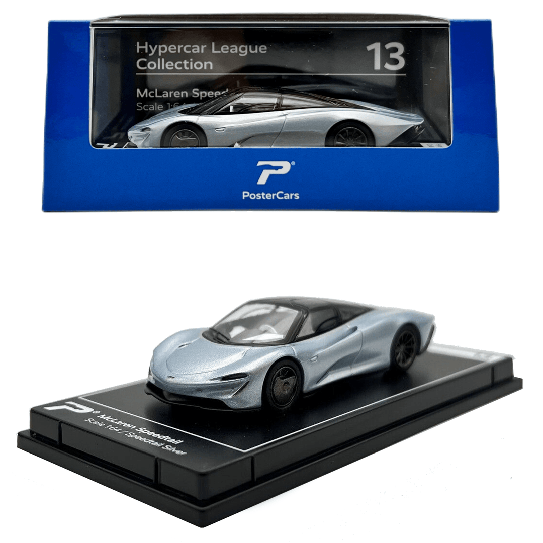 PosterCars - McLaren Speedtail - 2023 Hypercar League Collection - Top CollectiblesDiecastPosterCars