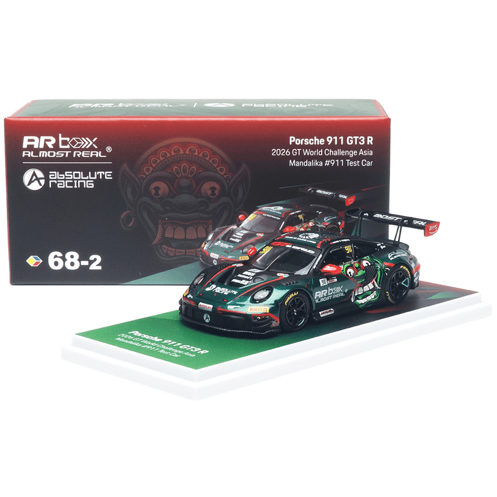 *Pre-Order* Almost Real - Porsche 911 GT3 R 2026 GT World Challenge Asia Mandalika 911 Test Car - Top CollectiblesDiecastAlmost Real