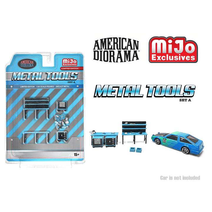 *Pre - Order* American Diorama - Metal Tools Set A Blue – Mijo Exclusives - Top CollectiblesDiecastAmerican Diorama