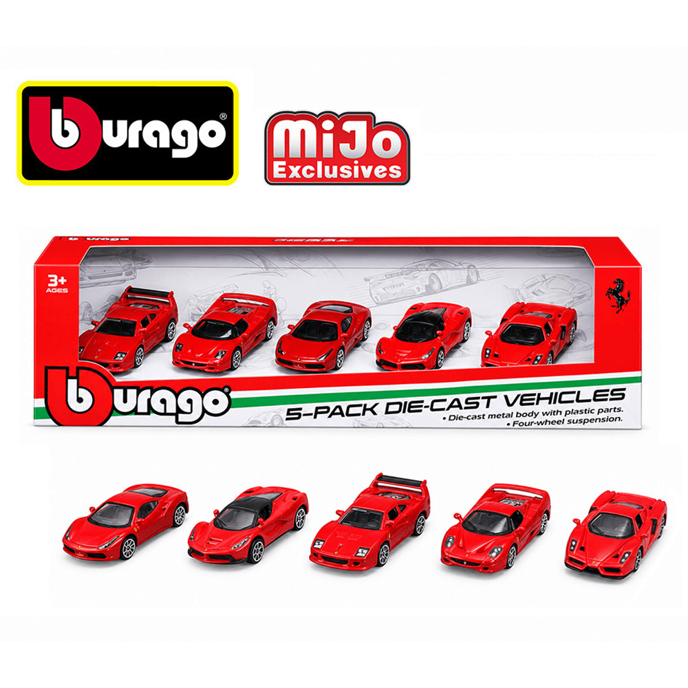 *Pre-Order* Bburago - Ferrari Collection 5-Pack - Top CollectiblesDiecastBburago