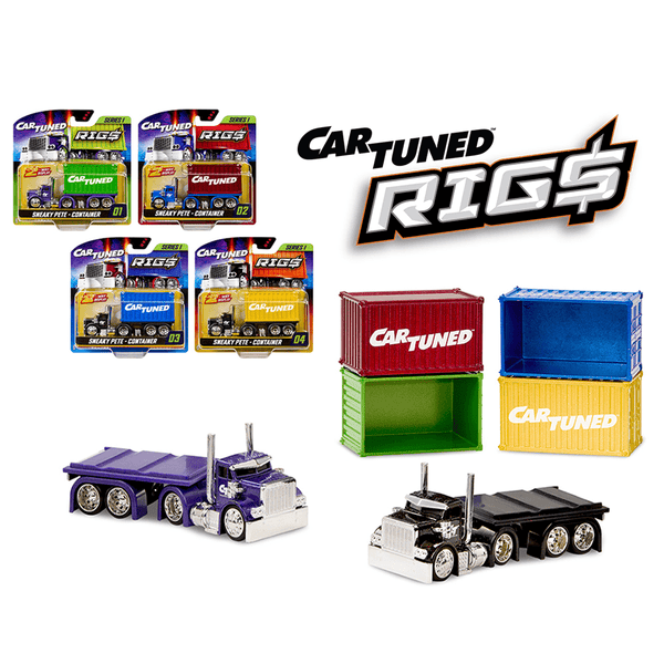 *Pre - Order* CarTuned - Container Rigs Series 1 Assortment - 4 - Cars Case *Sealed, possibility of a Chase* - Top CollectiblesDiecastMGA