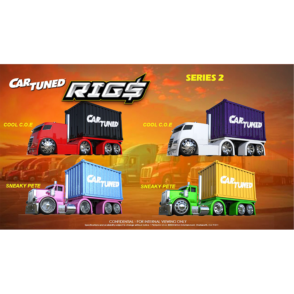 *Pre - Order* CarTuned - Container Rigs Series 2 Assortment - 4 - Cars Case *Sealed, possibility of a Chase* - Top CollectiblesDiecastMGA