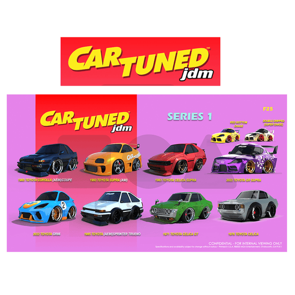 *Pre - Order* CarTuned - Series 1 JDM Tuners Assortment - 8 - Cars Case *Sealed, possibility of a Chase or Super Chase* - Top CollectiblesDiecastMGA