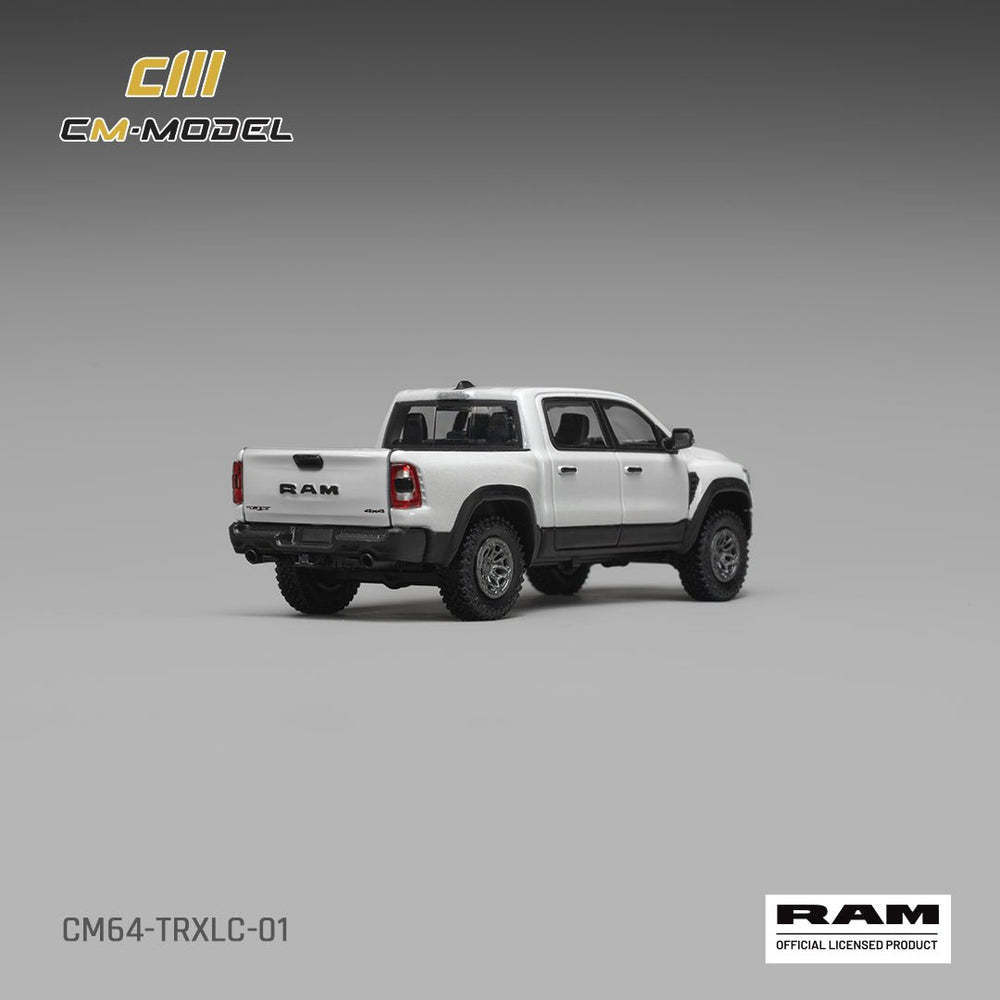 *Pre-Order* CM Model - 2024 Ram 1500 TRX 6.2L Supercharged V8 – Final Edition Stellantis Diamond White Crystal Pearl - Top CollectiblesDiecastCM Model