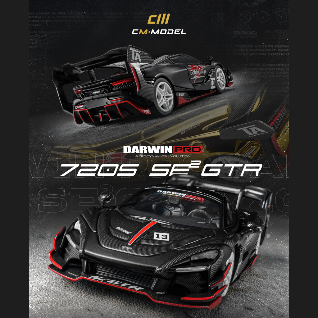 *Pre-Order* CM Model - DarwinPro 720SeGTR Matt Black Special Limited Edition - Top CollectiblesDiecastCM Model