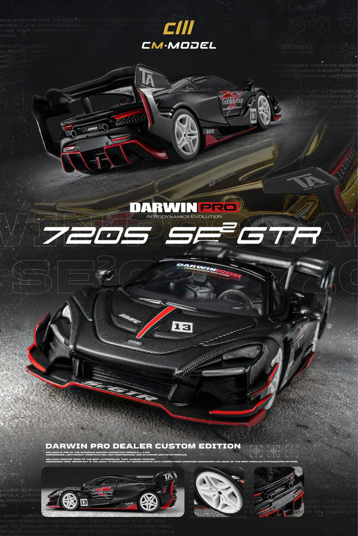 *Pre-Order* CM Model - DarwinPro 720SeGTR Matt Black Special Limited Edition - Top CollectiblesDiecastCM Model