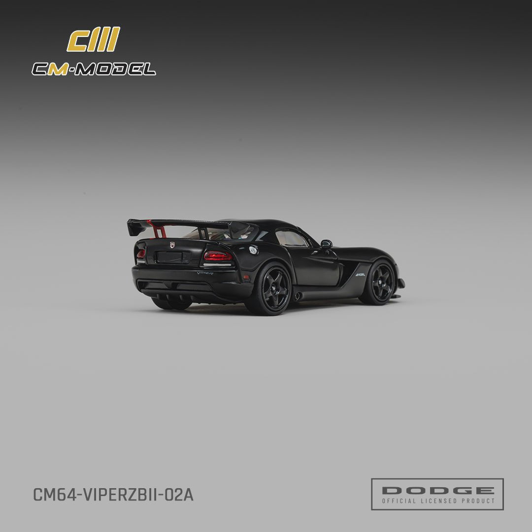 *Pre-Order* CM Model - Dodge Viper ACR(ZBII) Viper - Black with Viper Red Racing Stripes - Top CollectiblesDiecastCM Model