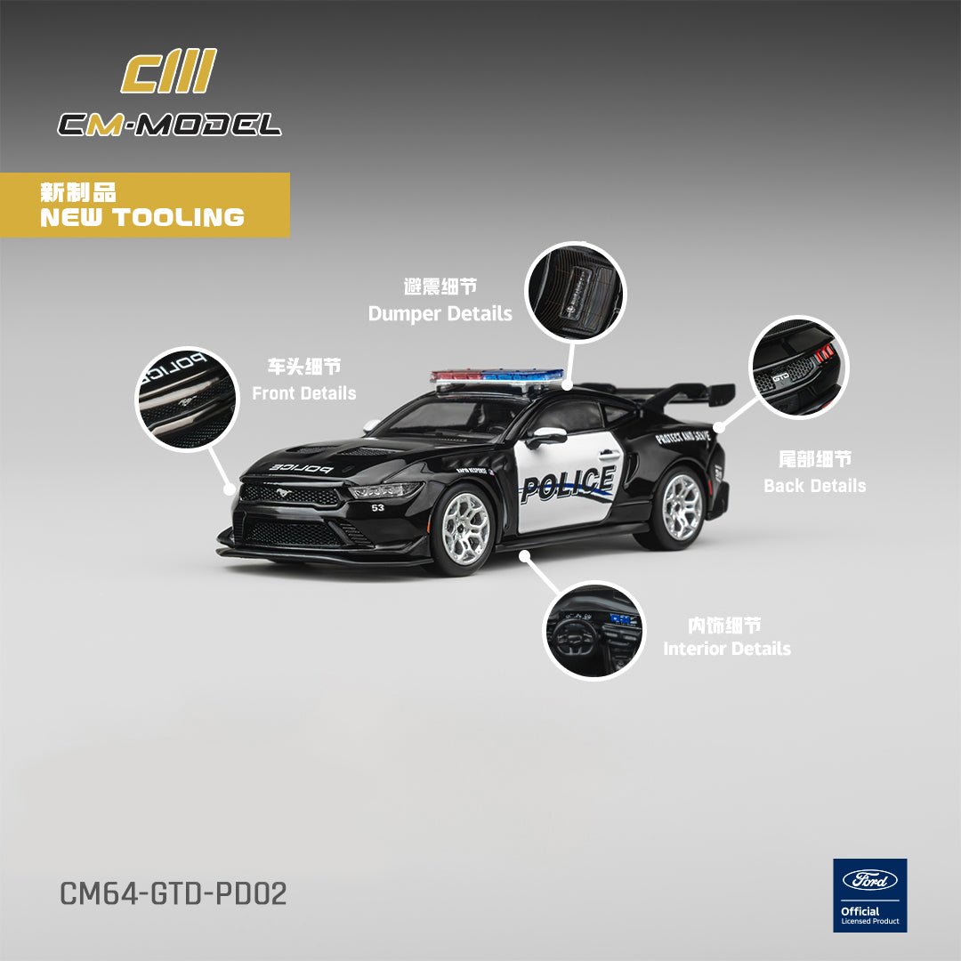 *Pre - Order* CM Model - Ford Mustang GTD Police Car - Top CollectiblesDiecastCM Model