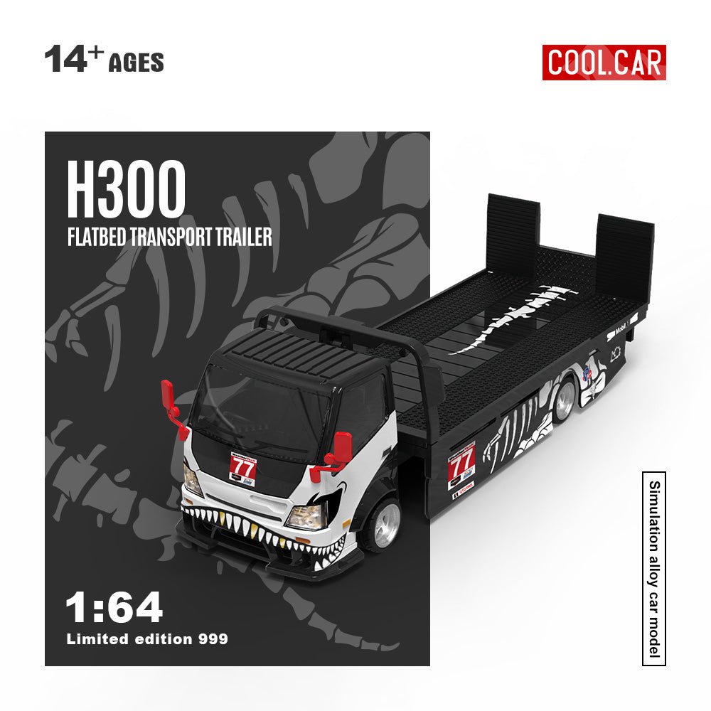 *Pre - Order* Cool Car - Hino H300 Flatbed Trailer - Bone Dragon 77 - Top CollectiblesDiecastCool Car