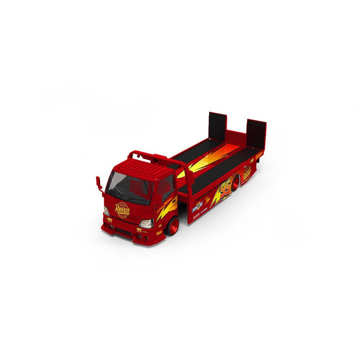 *Pre - Order* Cool Car - Hino H300 Flatbed Trailer - Lightning McQueen - Top CollectiblesDiecastCool Car