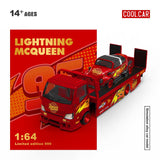 *Pre - Order* Cool Car - Hino H300 Flatbed Trailer & Volkswagen Beetle Targa RWB - Lightning McQueen - Top CollectiblesDiecastCool Car