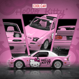 *Pre - Order* Cool Car - Mazda MX - 5 Hello Kitty Livery - Light Pink - Top CollectiblesDiecastCool Car