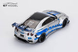 *Pre - Order* ET Model x Model Collect - Nissan GT - R R35 LB Widebody Modified 1.5 Version - FNF Silver Blue - Top CollectiblesDiecastET Model