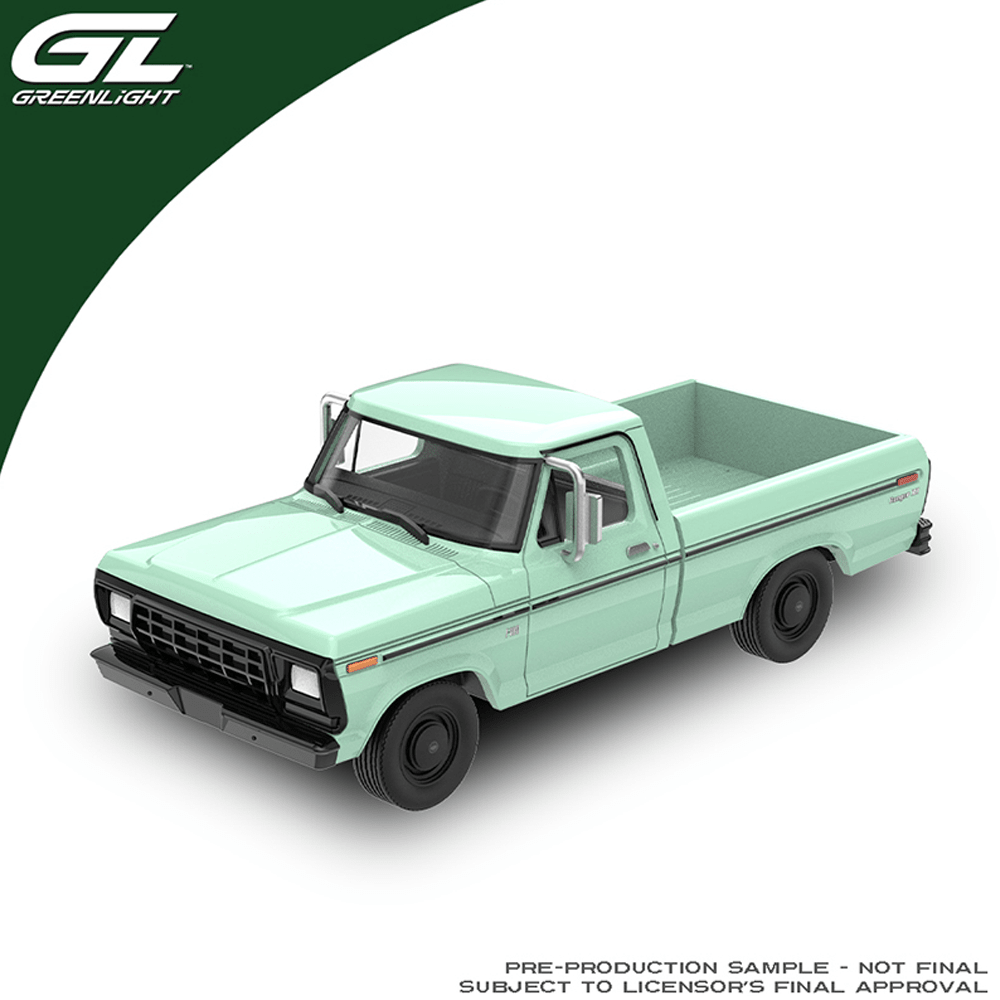 *Pre-Order* Greenlight - 1979 Ford F-100 Ranger Pickup – Light Jade (Hobby Exclusives) – Limited Edition - Top CollectiblesDiecastGreenlight