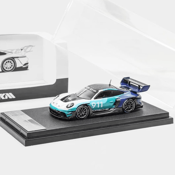 *Pre - Order* HKM - Porsche 911 (992) GT3 R Rennsport - Blue & White - Top CollectiblesDiecastHKM
