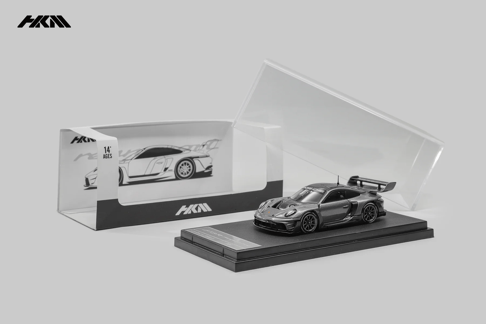 *Pre - Order* HKM - Porsche 911 (992) GT3 R Rennsport - Grey - Top CollectiblesDiecastHKM