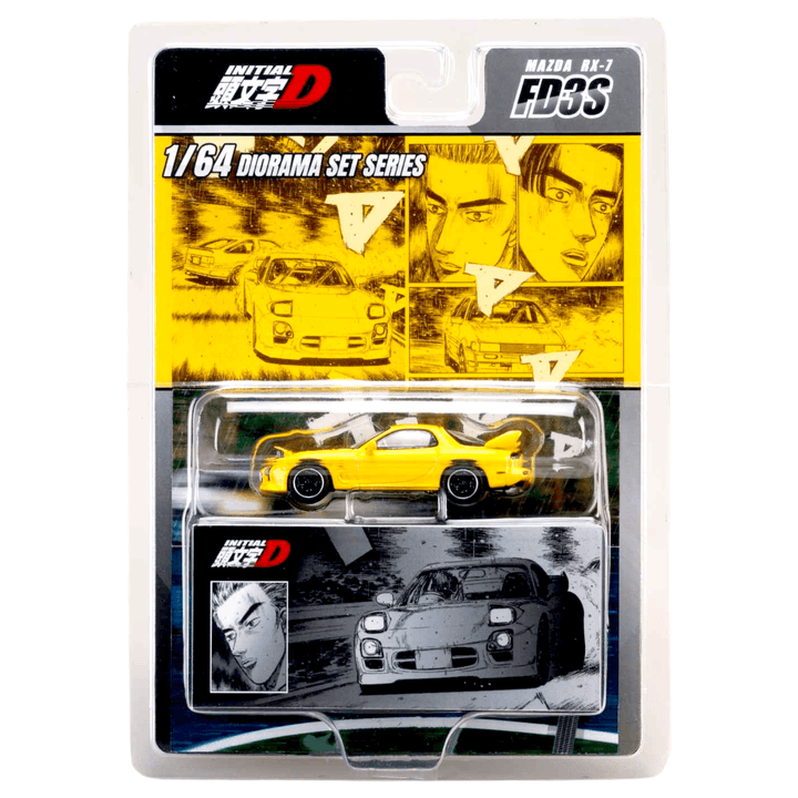 *Pre - Order* Hobby Japan - Mazda RX - 7 (FD3S) Project D INITIAL D Keisuke Takahashi VS Wataru Akiyama - Top CollectiblesDiecastHobby Japan