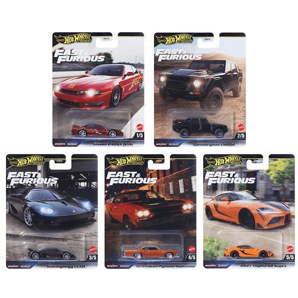 *Pre - Order* Hot Wheels - 2025 Fast & Furious Series 5 - Car Set (Mix 2) - Top CollectiblesDiecastHot Wheels