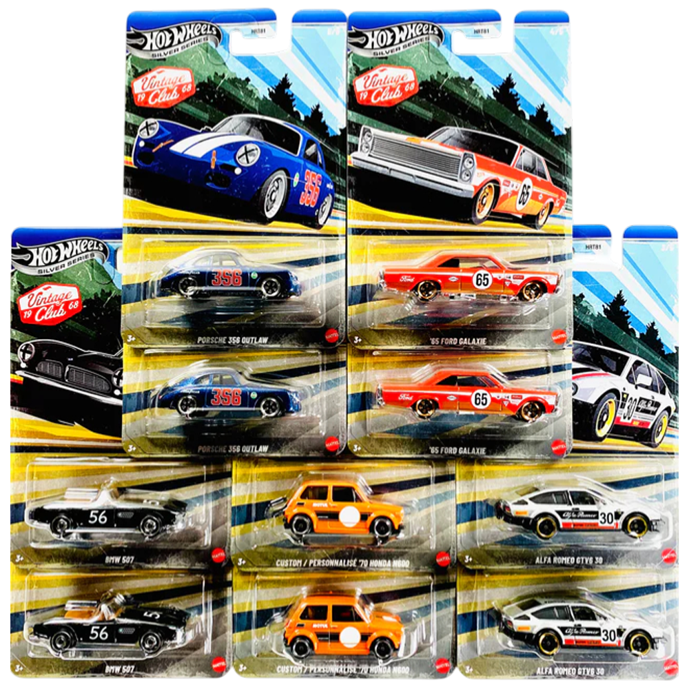 *Pre - Order* Hot Wheels - 2026 Vintage Racing Club Grand Prix 10 - Car Sealed Case - Top CollectiblesDiecastHot Wheels
