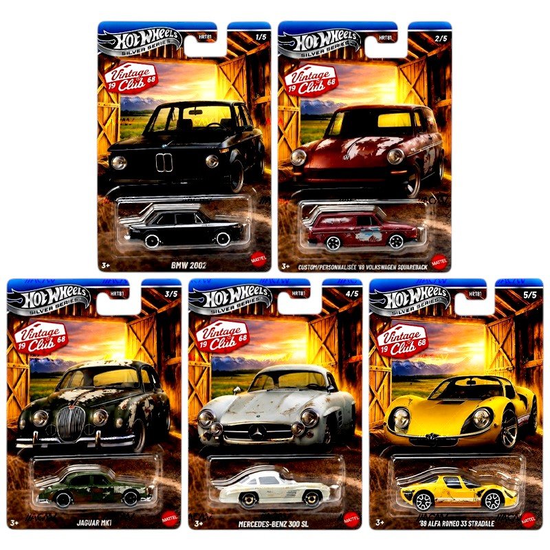 *Pre-Order* Hot Wheels - 2026 Vintage Racing Club Grand Prix 5-Car Assortment (Case L) HRT81-956L - Top CollectiblesDiecastHot Wheels