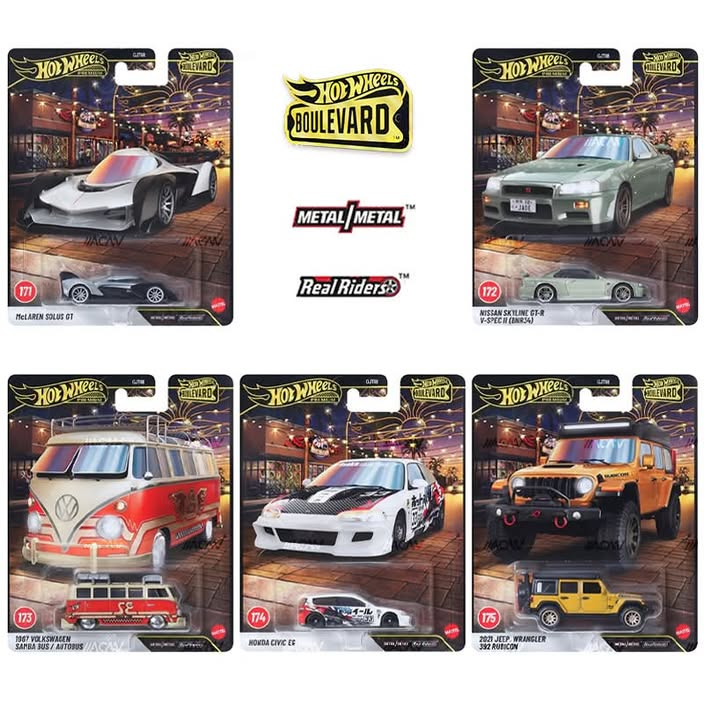 *Pre-Order* Hot Wheels - 2027 Boulevard Series 5-Car Set (Mix 2) - GJT68-958M - Top CollectiblesDiecastHot Wheels