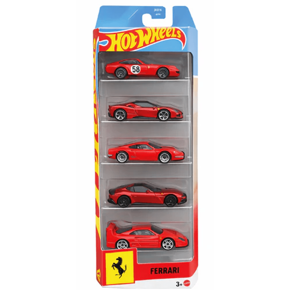 *Pre - Order* Hot Wheels - "Rosso" Ferrari 5 - Pack - 2026 - Top CollectiblesDiecastHot Wheels