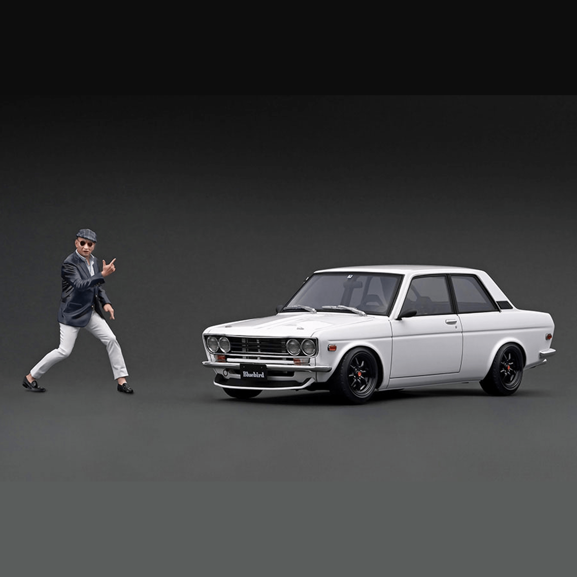 Pre-Order* Ignition Model - Datsun Bluebird (510) White With