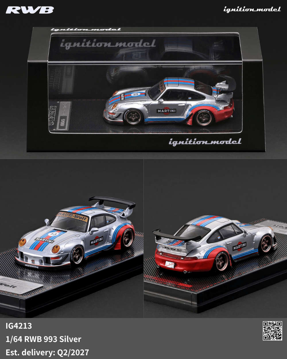 *Pre-Order* Ignition Model - RWB 993 - Silver - Top CollectiblesDiecastIgnition Model