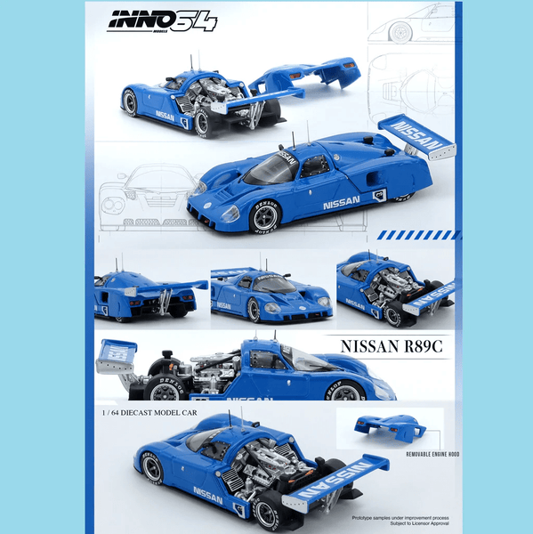 *Pre - Order* INNO64 - Nissan R89C - Blue - Top CollectiblesDiecastINNO64