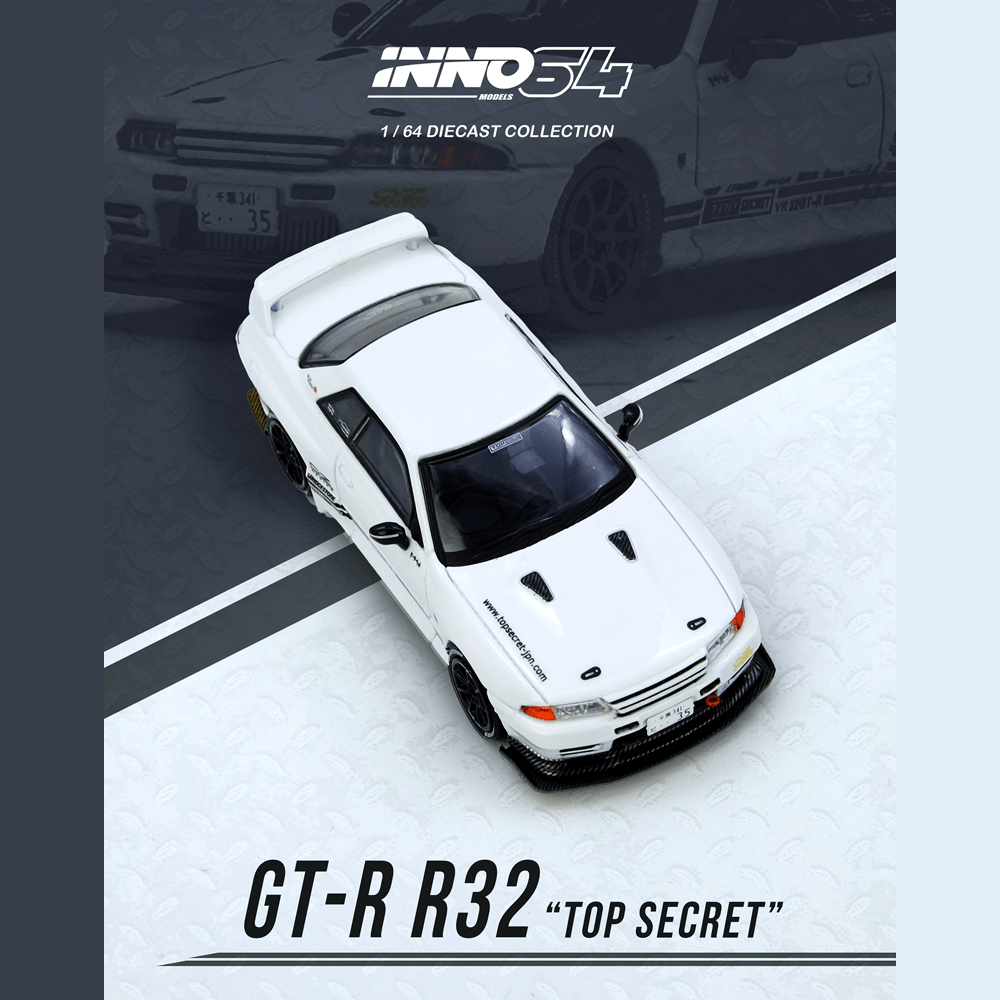 *Pre - Order* INNO64 - Top Secret GT - R R32 - White - Top CollectiblesDiecastINNO64