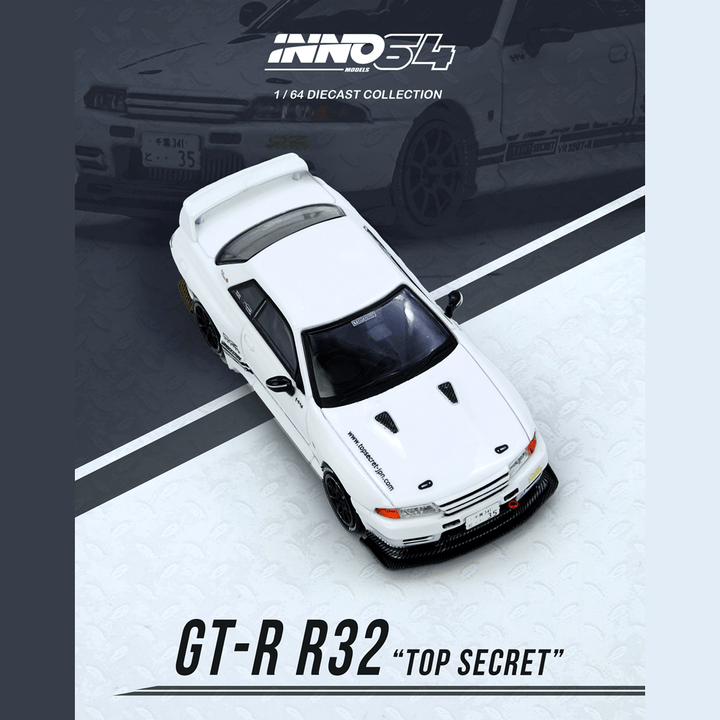 *Pre - Order* INNO64 - Top Secret GT - R R32 - White - Top CollectiblesDiecastINNO64