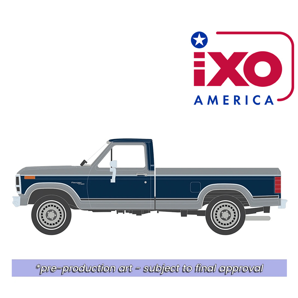 *Pre-Order* IXO Models - 1980 F-150 Ranger XLT Short Bed – Silver Metallic & Midnight Blue Metallic Combination Tu-Tone – Limited Edition - Top CollectiblesDiecastIXO Models