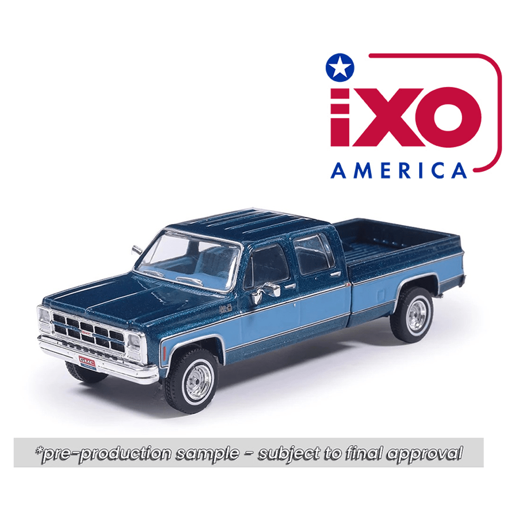 *Pre-Order* IXO Models - 1980 GMC High Sierra K2500 Crew Cab Wideside – Dark Blue Metallic & Medium Blue Two-Tone – Limited Edition - Top CollectiblesDiecastIXO Models