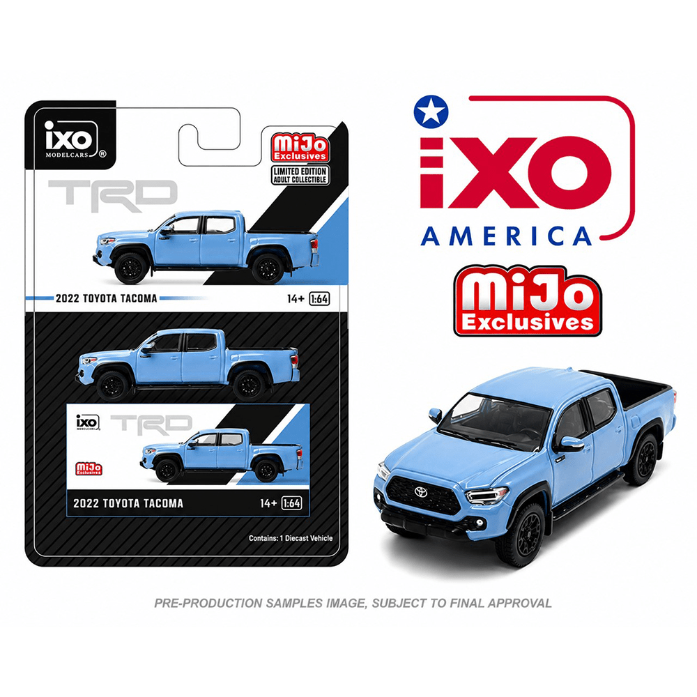 *Pre-Order* IXO Models - 2022 Toyota Tacoma – Cavalry Blue – Limited Edition – Mijo Exclusives - Top CollectiblesDiecastIXO Models