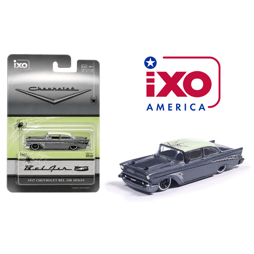 *Pre - Order* IXO Models - Chevrolet Bel Air Custom Rod Halloween – Grey – Limited Edition - Top CollectiblesDiecastIXO Models