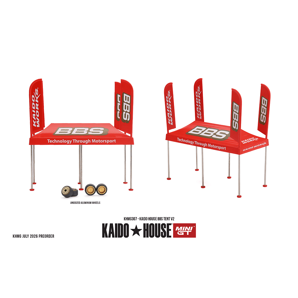 *Pre-Order* Kaido House x Mini GT - BBS Tent V2 Set - Top CollectiblesDiecastMini GT