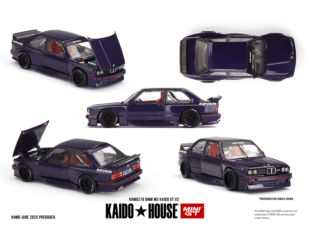 *Pre - Order* Kaido House x Mini GT - BMW M3 Kaido GT V2 - Purple *Sealed, Possibility of a Chase* - Top CollectiblesDiecastMini GT
