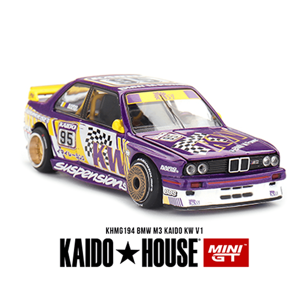 *Pre - Order* Kaido House x Mini GT - BMW M3 Kaido KW V1 – Purple *Sealed, Possibility of a Chase* - Top CollectiblesDiecastMini GT