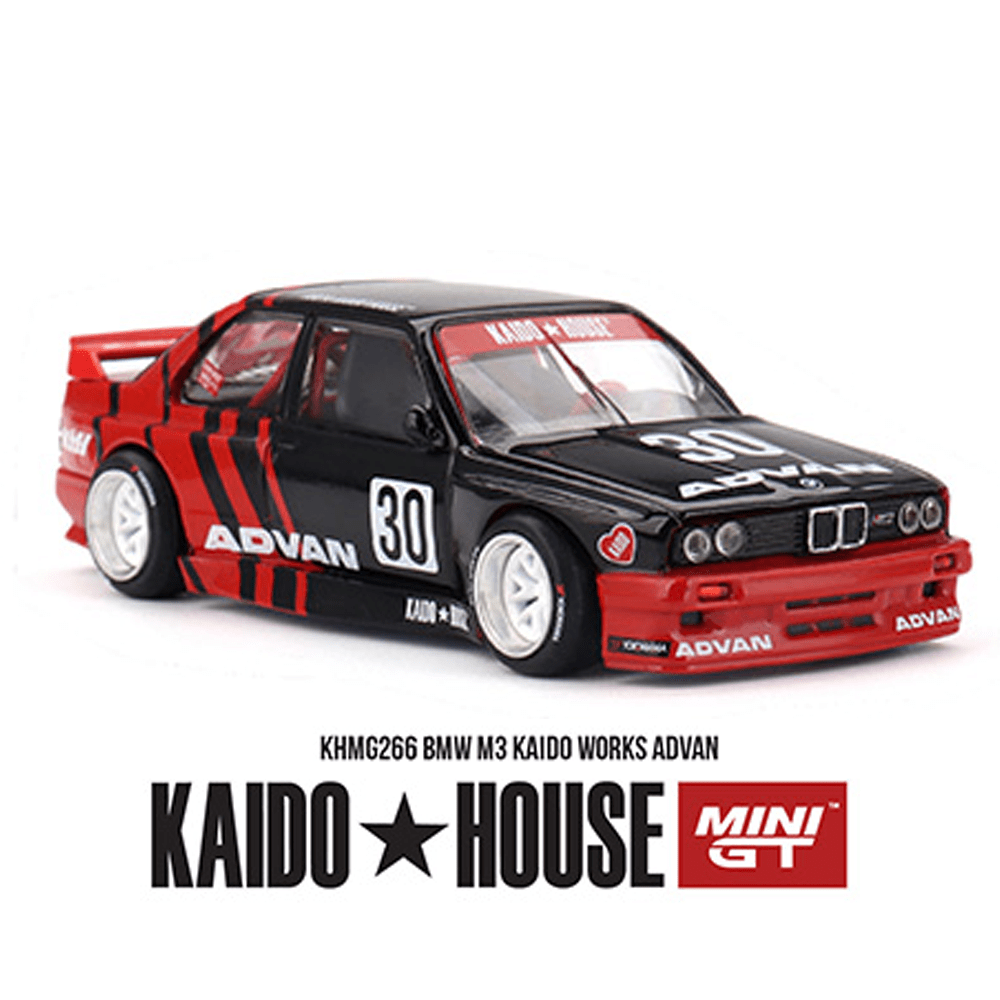 *Pre - Order* Kaido House x Mini GT - BMW M3 Kaido Works Advan – Black/Red *Sealed, Possibility of a Chase* - Top CollectiblesDiecastMini GT