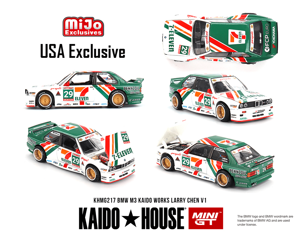 Kaido House x Mini GT - BMW M3 Kaido Works Larry Chen V1 – USA Kaido House x Mini GT - BMW M3 Kaido Works Larry Chen V1 – USA